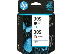 HP 305 fekete s sznes eredeti patron (2 db/csomag) | HP Deskjet 2300, 2700, 2800, 4100, 4200 nyomtatsorozatokhoz | 6ZD17AE