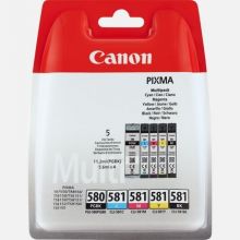 Canon PGI-580, CLI-581 eredeti patron csomag (fekete, fot fekete, cyan, magenta, srga)