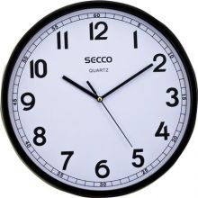 SECCO Falióra, 29,5 cm,  fekete keretes, SECCO 