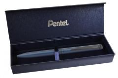 PENTEL Rollertoll, 0,35 mm, rotációs, matt kék tolltest, PENTEL 