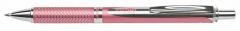 PENTEL Rollertoll, 0,35 mm, nyomógombos, rózsaszín tolltest, PENTEL 