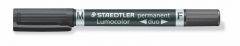 STAEDTLER Alkoholos marker, 0,6/1,5 mm, kúpos, kétvégű, STAEDTLER 