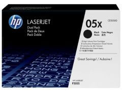 HP 05X fekete nagy kapacits eredeti toner DUPLA csomag | HP LaserJet P2055 nyomtatsorozathoz | CE505XD
