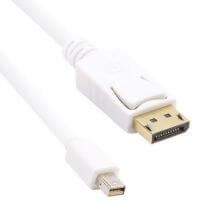 VCOM VCOM 1,8M Mini DisplayPort - DisplayPort kábel - Fehér