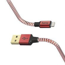 Hama Hama 1,5M Lightning APA - USB Type A APA kábel - Piros