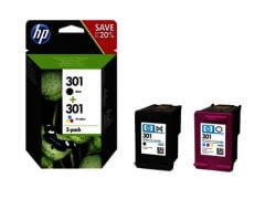 HP HP 301 kombinált eredeti patron csomag N9J72AE (fekete, színes)