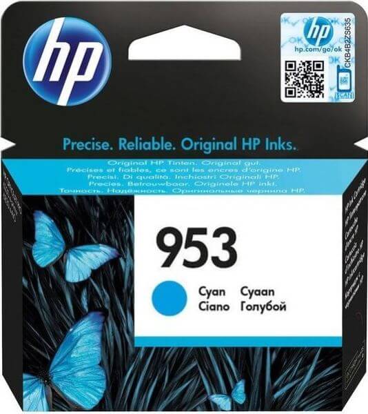 HP HP 953 cyan kék eredeti patron F6U12AE
