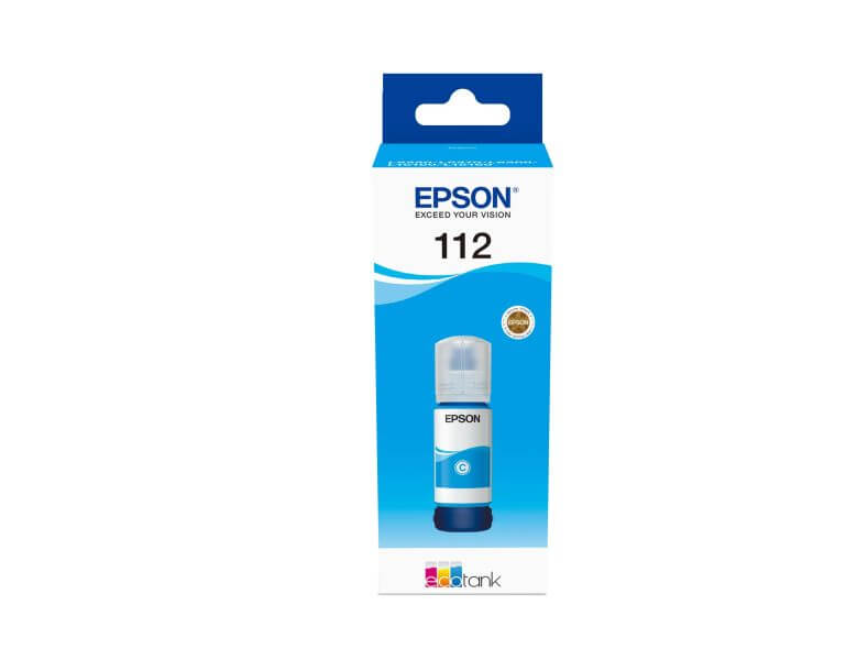 Epson Epson 112 EcoTank pigment cyan kék eredeti tinta palack T06C2