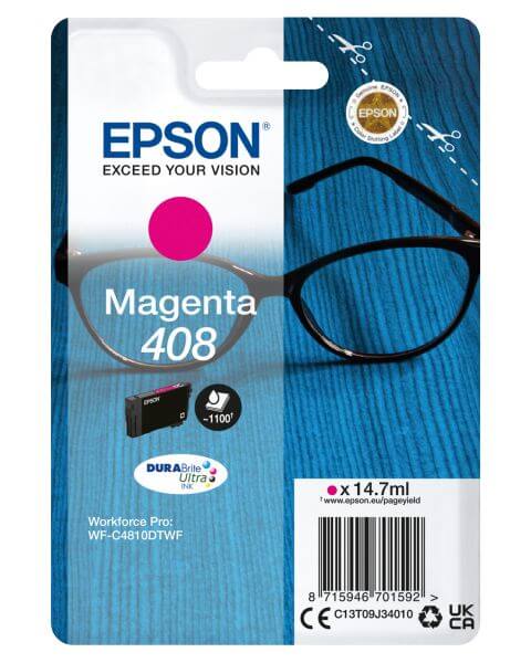 Epson Epson 408 magenta piros eredeti patron T09J3