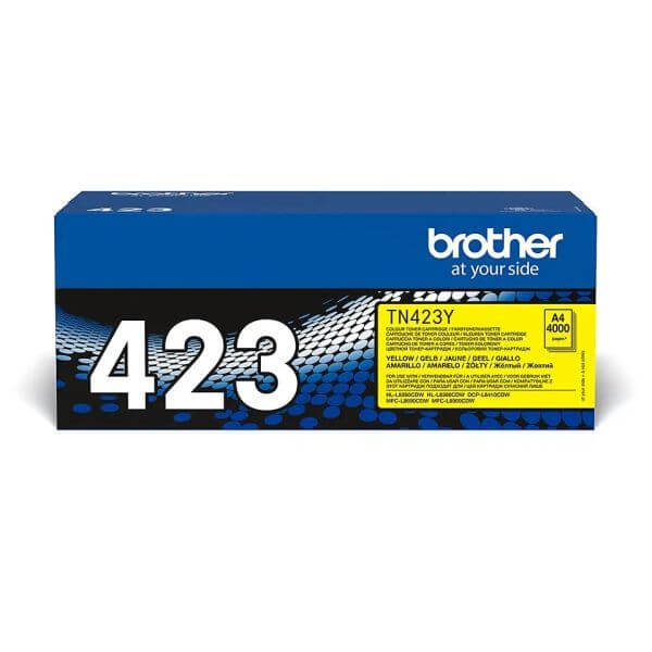 Brother Brother TN423 Y nagy kapacitású sárga eredeti toner | L8260 | L8360 | L8410 | L8690 | L8900 |